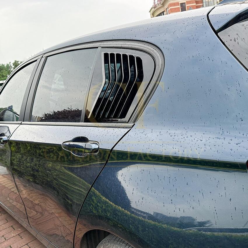 Gloss Black Window Louver Vents for BMW F20 F21 1 Series 11-19-Carbon Factory