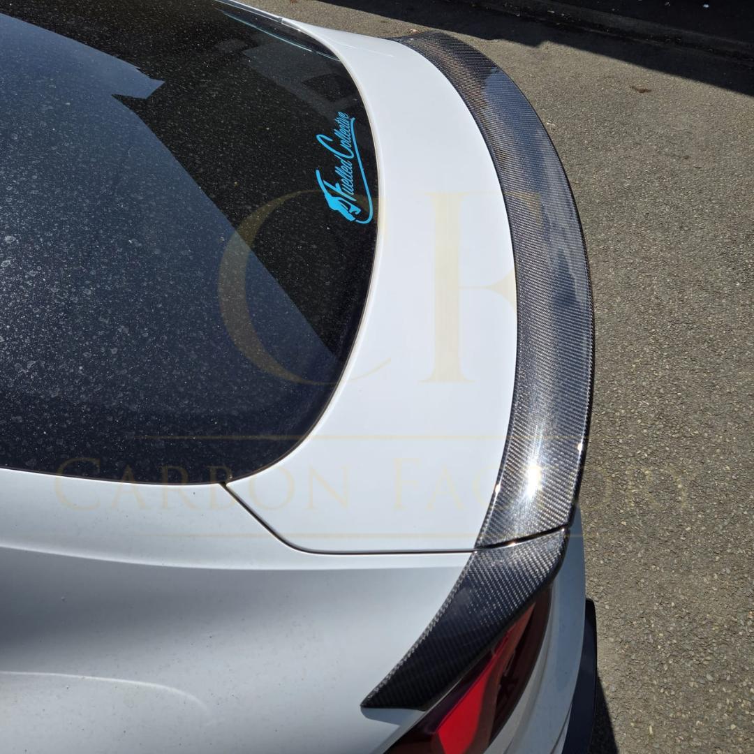H Style Carbon Fibre Boot Spoiler for Audi B9 A5 S5 RS5 4 Door 17-24-Carbon Factory