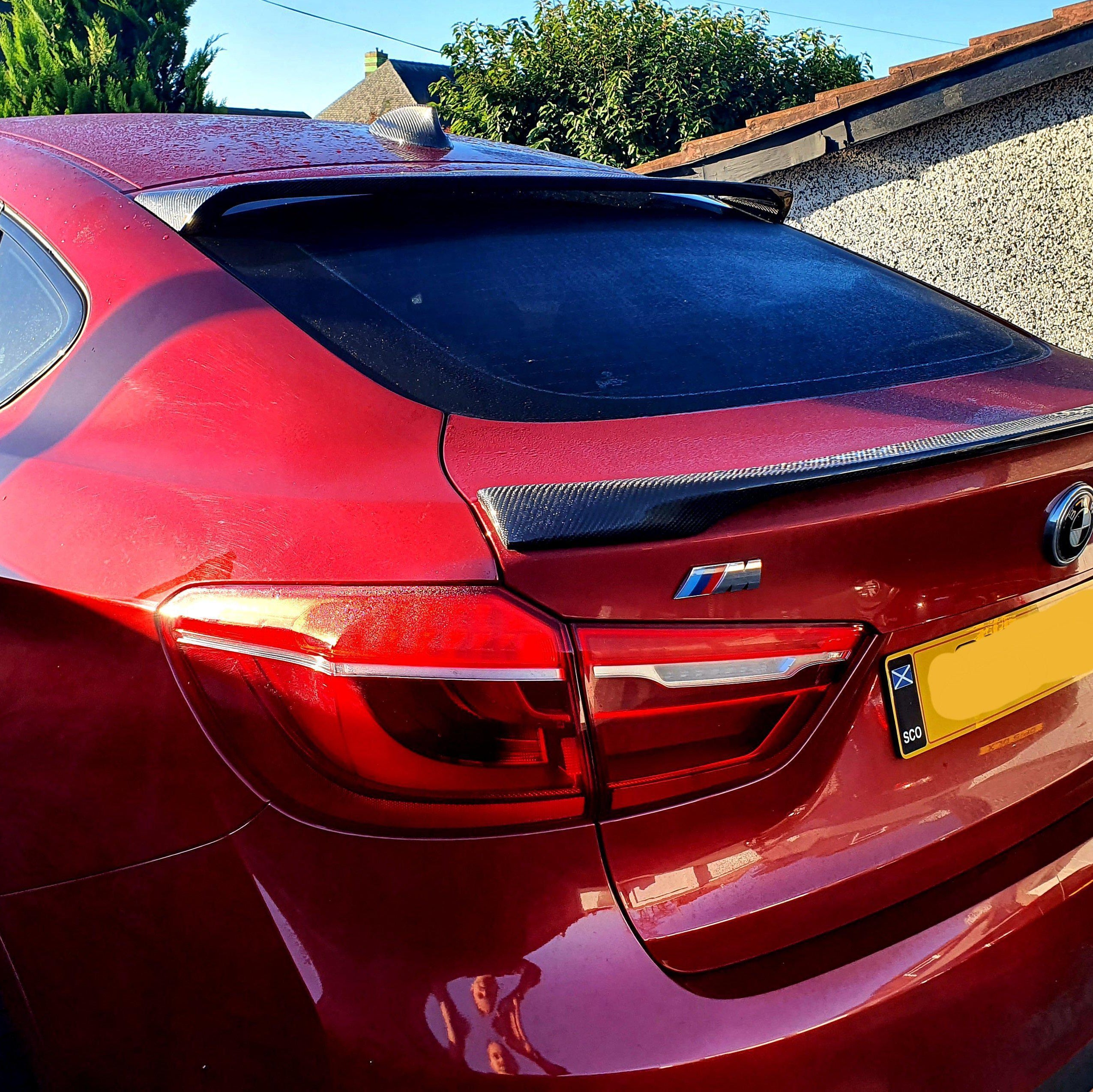 H Style Carbon Fibre Roof Spoiler for BMW F16 X6 F86 X6M 15-18 - Carbon Factory