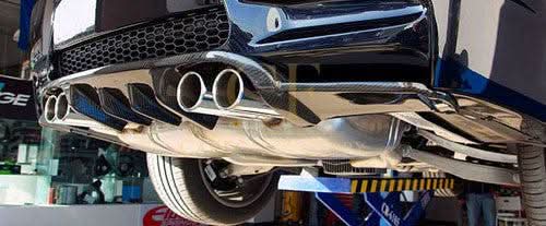 H1 Style Carbon Fibre Rear Diffuser for BMW E92 E93 M3 07-13 - Carbon Factory
