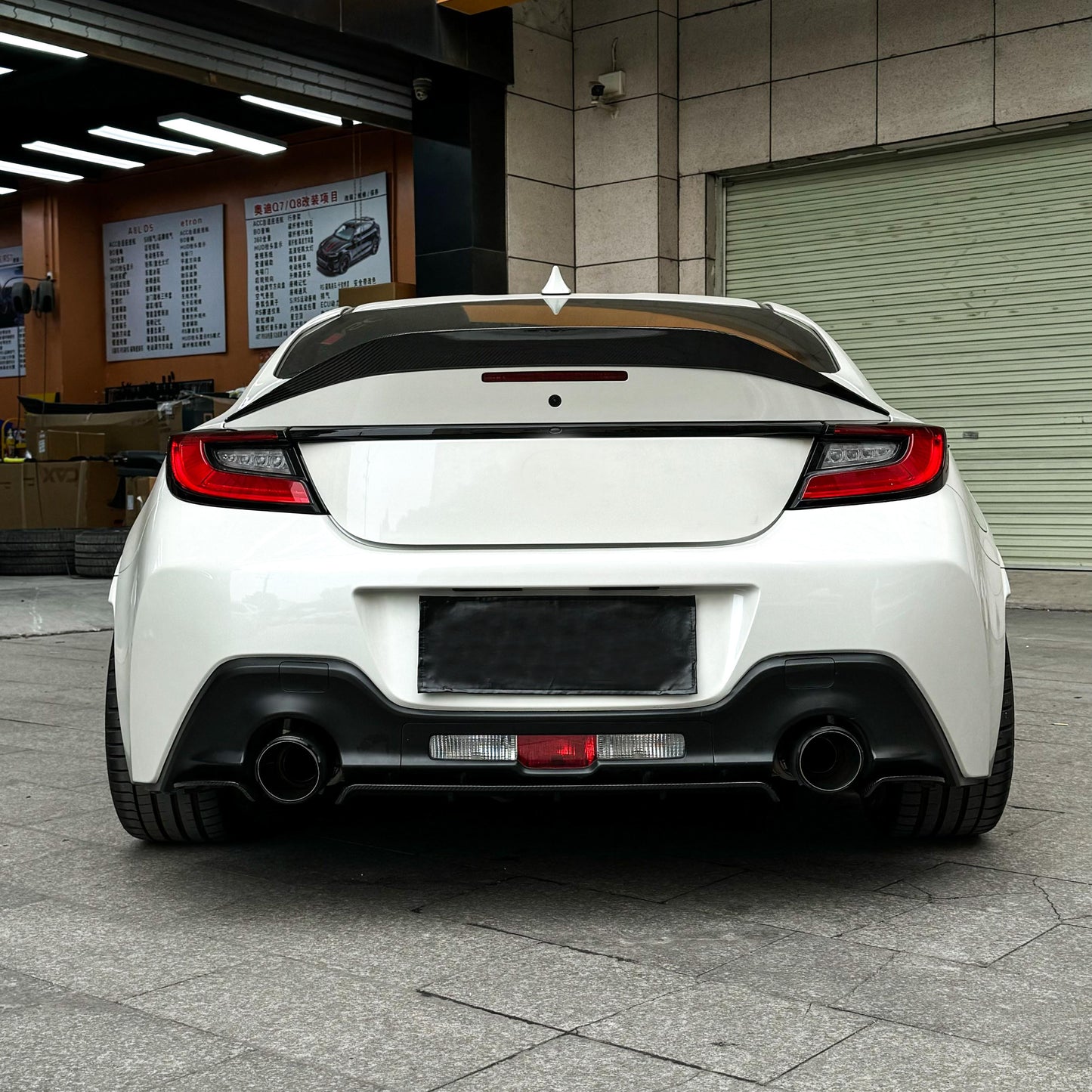 HKS Style Carbon Fibre Boot Spoiler for Toyota GR86 22-23-Carbon Factory