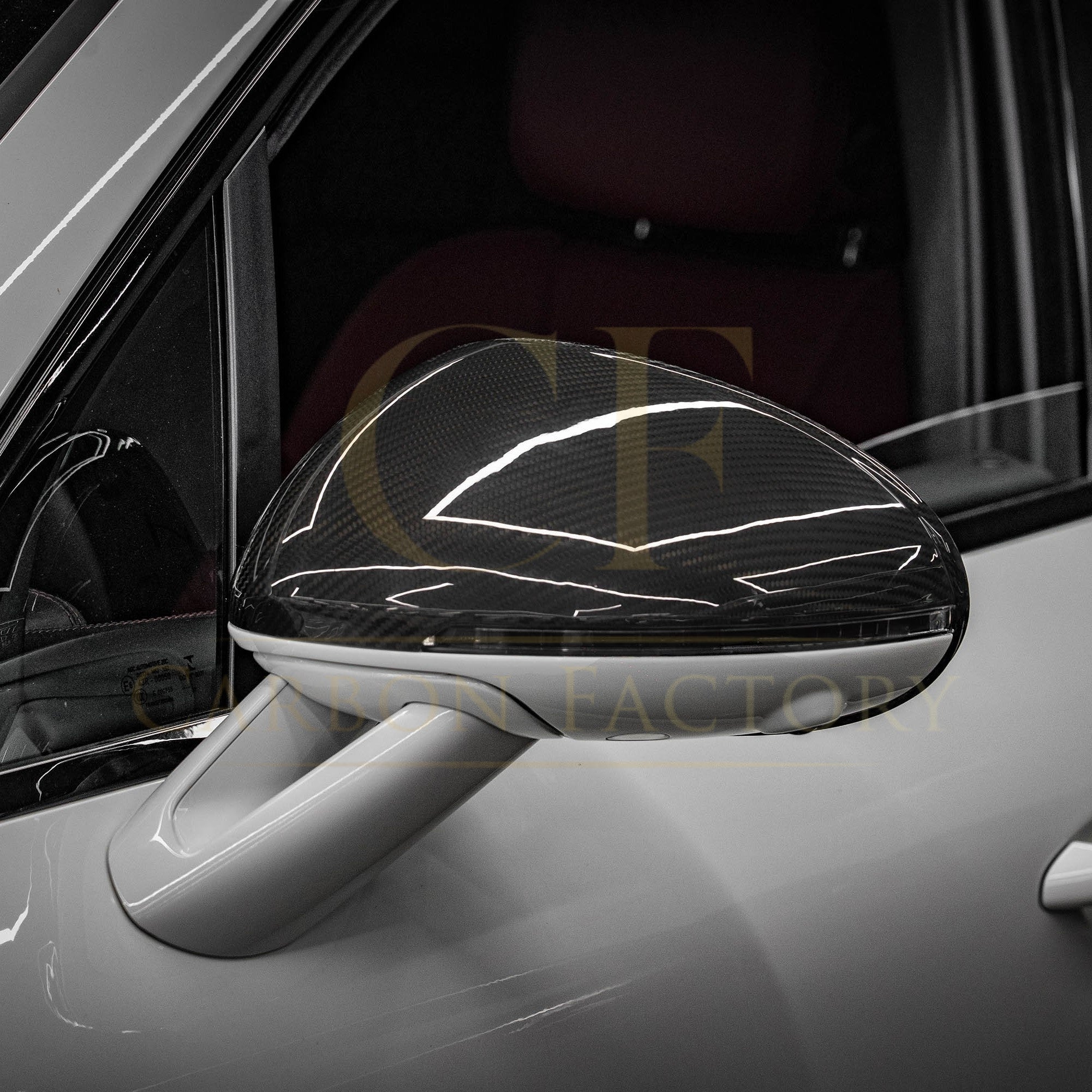 Pre-Preg Carbon Fibre Mirror Covers for Porsche Macan 14-26 - Carbon Factory