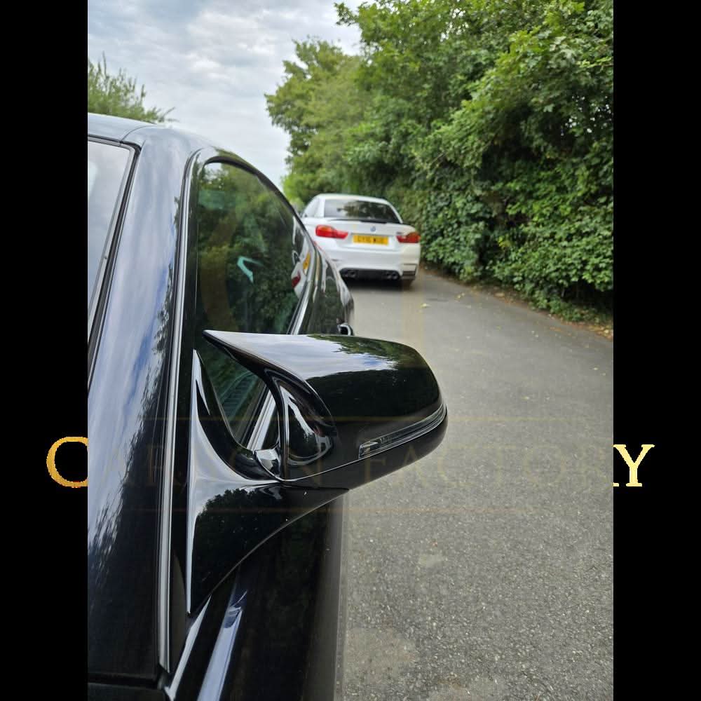 CF Style Gloss Black Replacement Mirror Covers for BMW F10 5 Series LCI F06 F12 F13 6 Series F01 7 Series - Carbon Factory