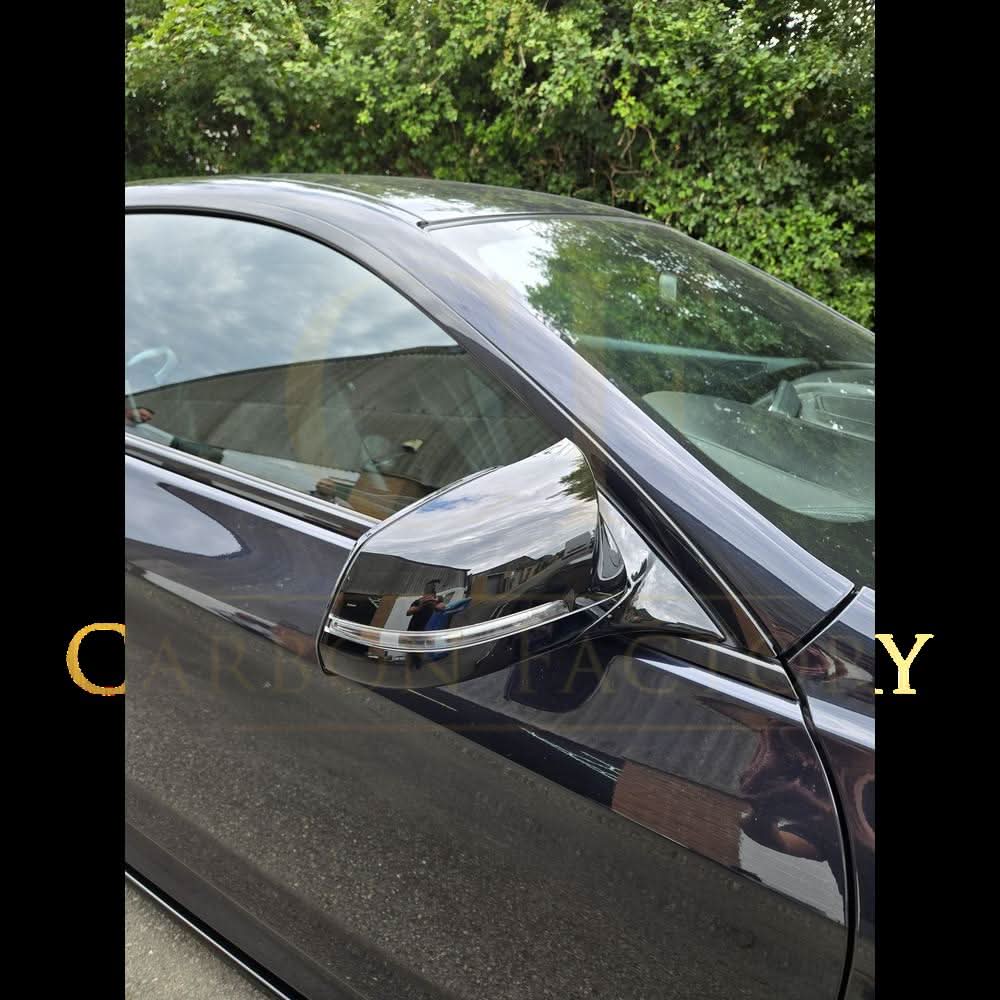 CF Style Gloss Black Replacement Mirror Covers for BMW F10 5 Series LCI F06 F12 F13 6 Series F01 7 Series - Carbon Factory