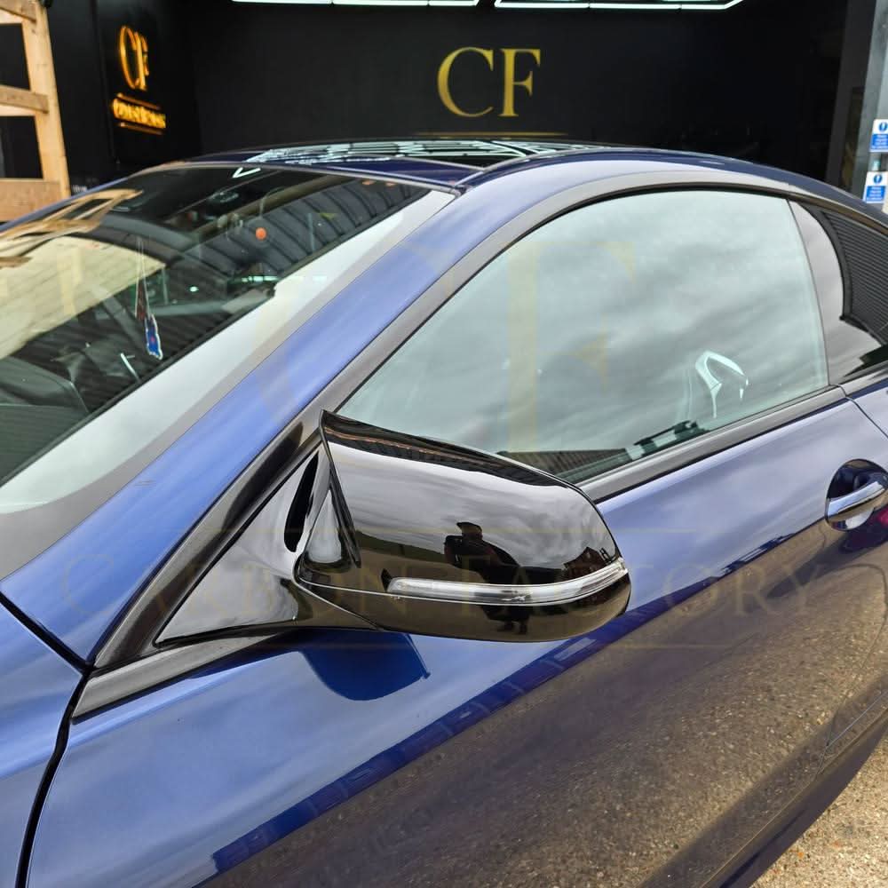 CF Style Gloss Black Replacement Mirror Covers for BMW F10 5 Series LCI F06 F12 F13 6 Series F01 7 Series - Carbon Factory