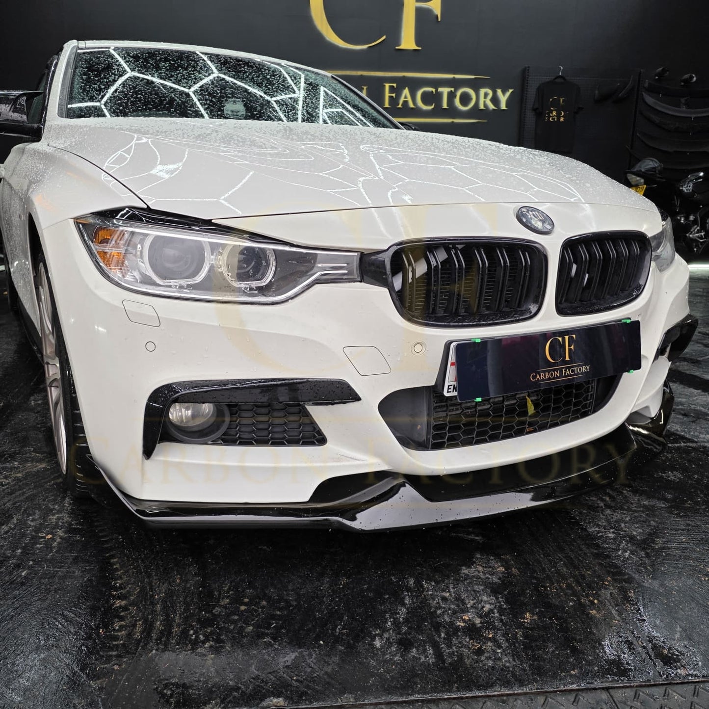 MAD Style Carbon Fibre Front Splitter for BMW F30 F31 3 Series M Sport 12-19