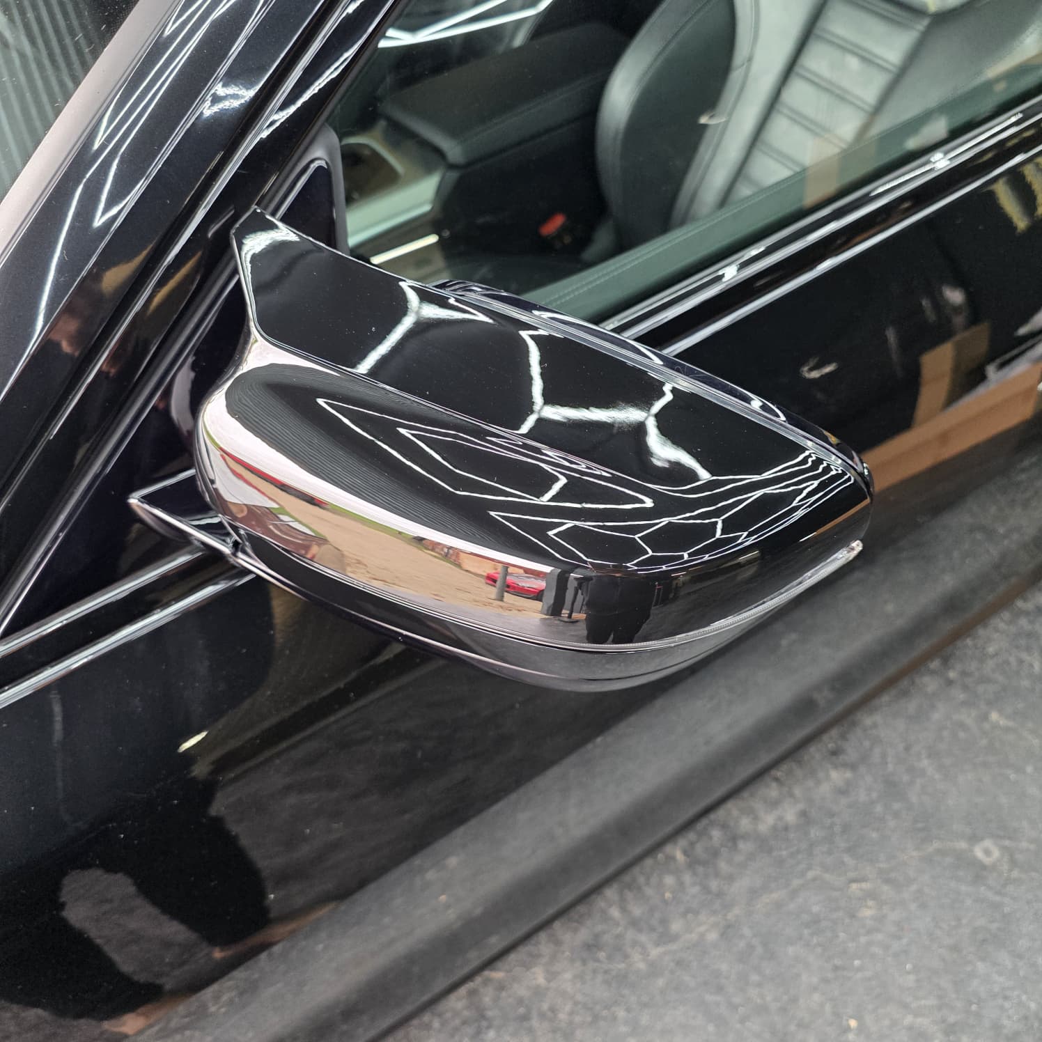 MP Style Gloss Black Replacement Mirror Covers for BMW G30 G31 5 Series 17-23 - Carbon Factory