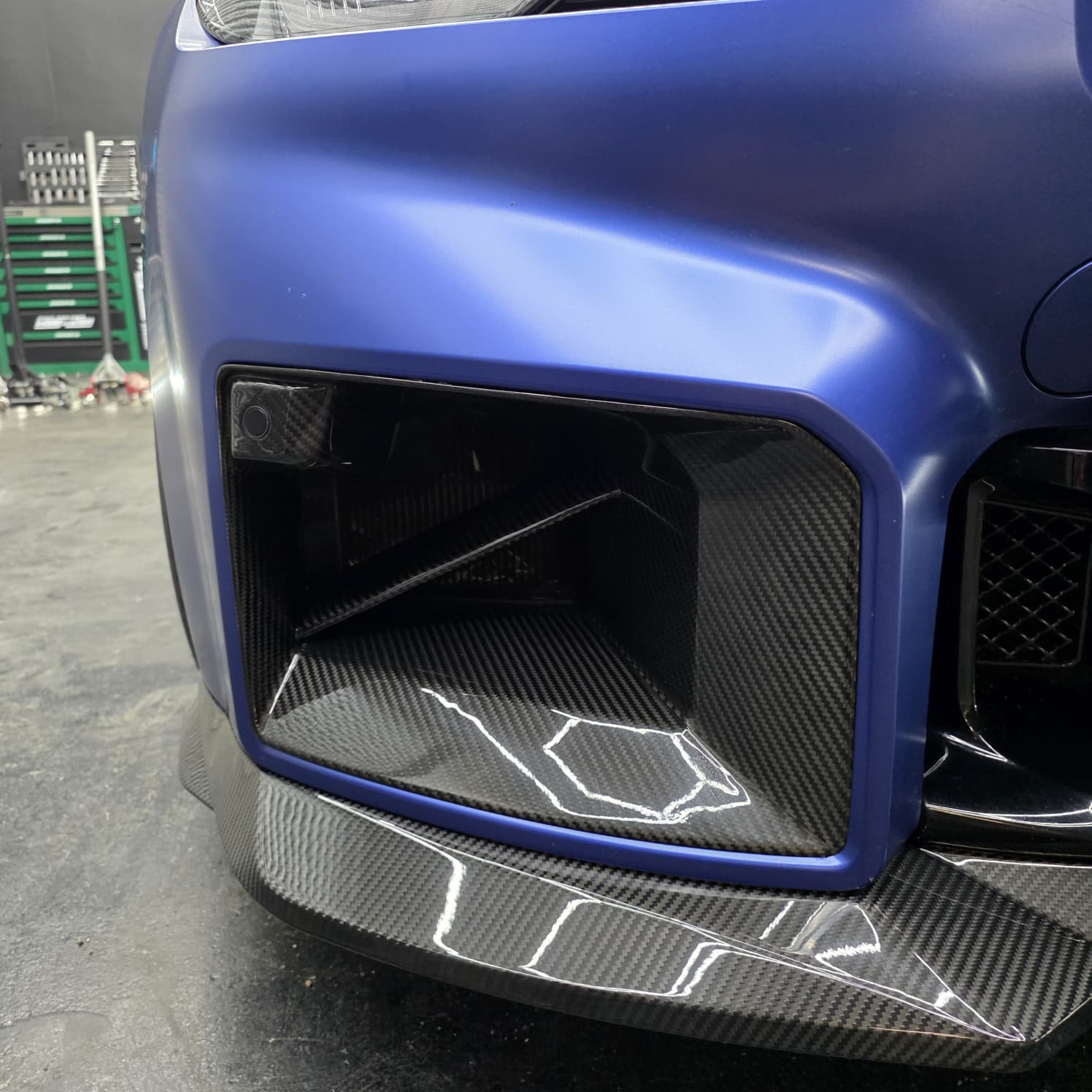 MP Style Pre-Preg Carbon Fibre Front Induction Trims for BMW G87 M2 23-Present - Carbon Factory