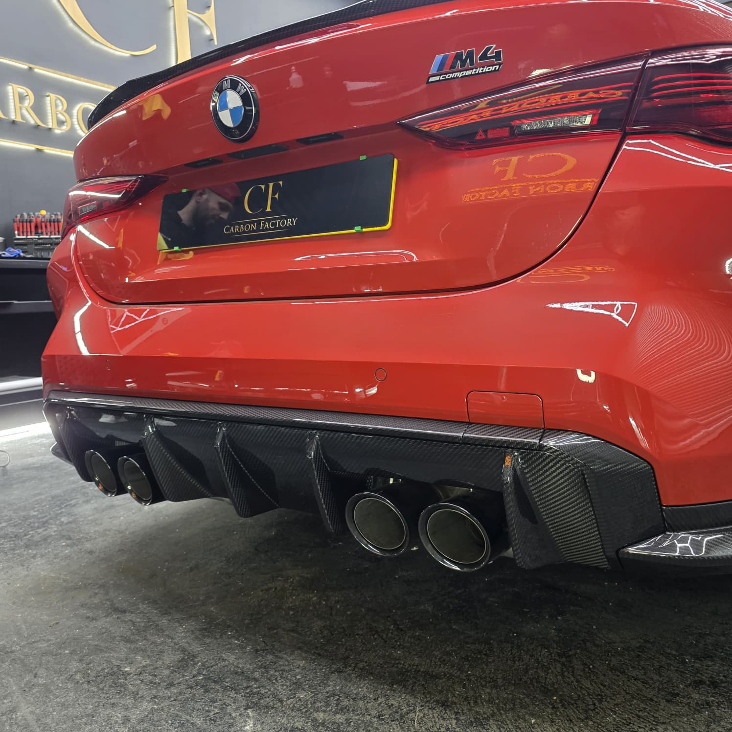 OEM Style Pre-Preg Carbon Fibre Rear Diffuser for BMW G80 M3 G82 G83 M4 21-Present - Carbon Factory