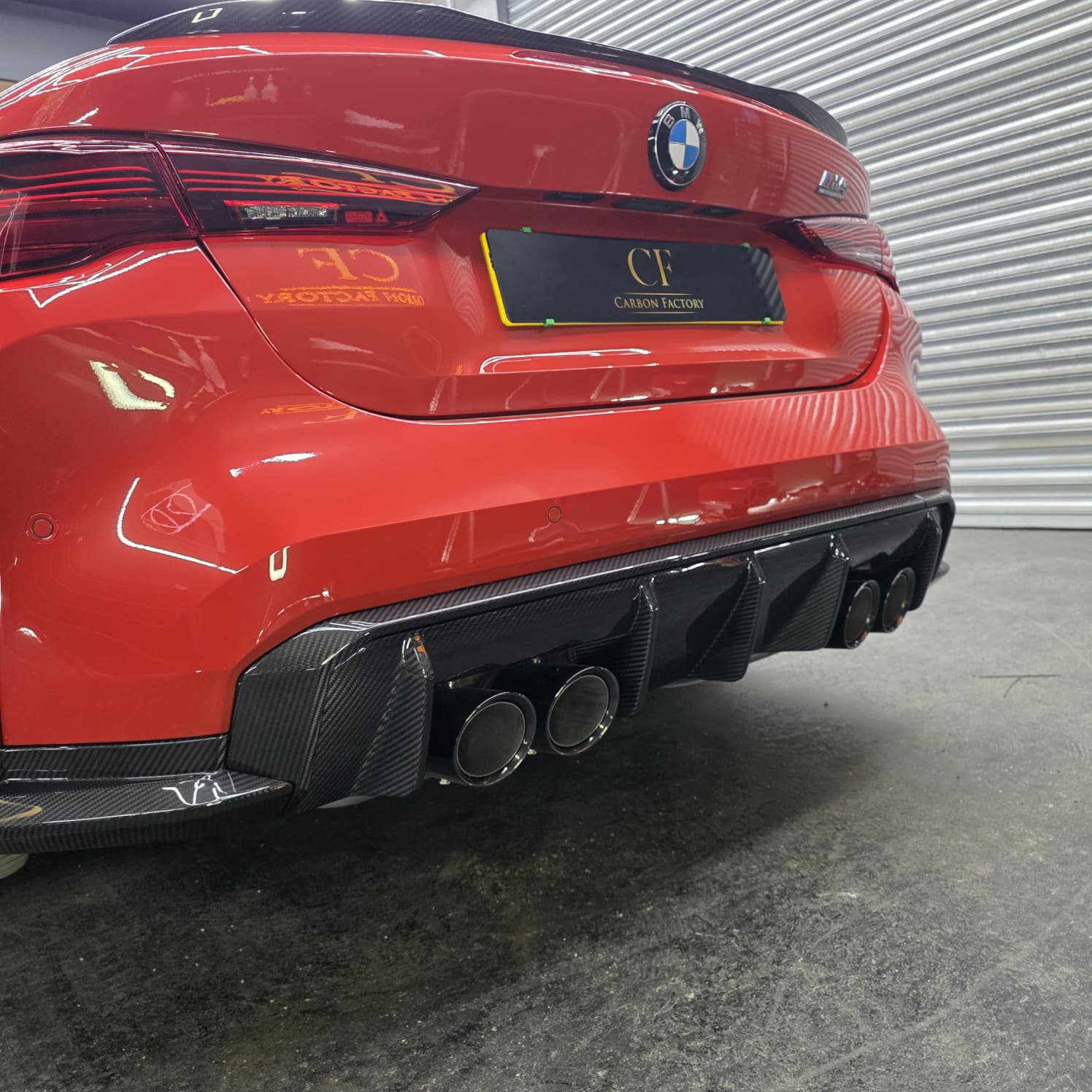 OEM Style Pre-Preg Carbon Fibre Rear Diffuser for BMW G80 M3 G82 G83 M4 21-Present - Carbon Factory