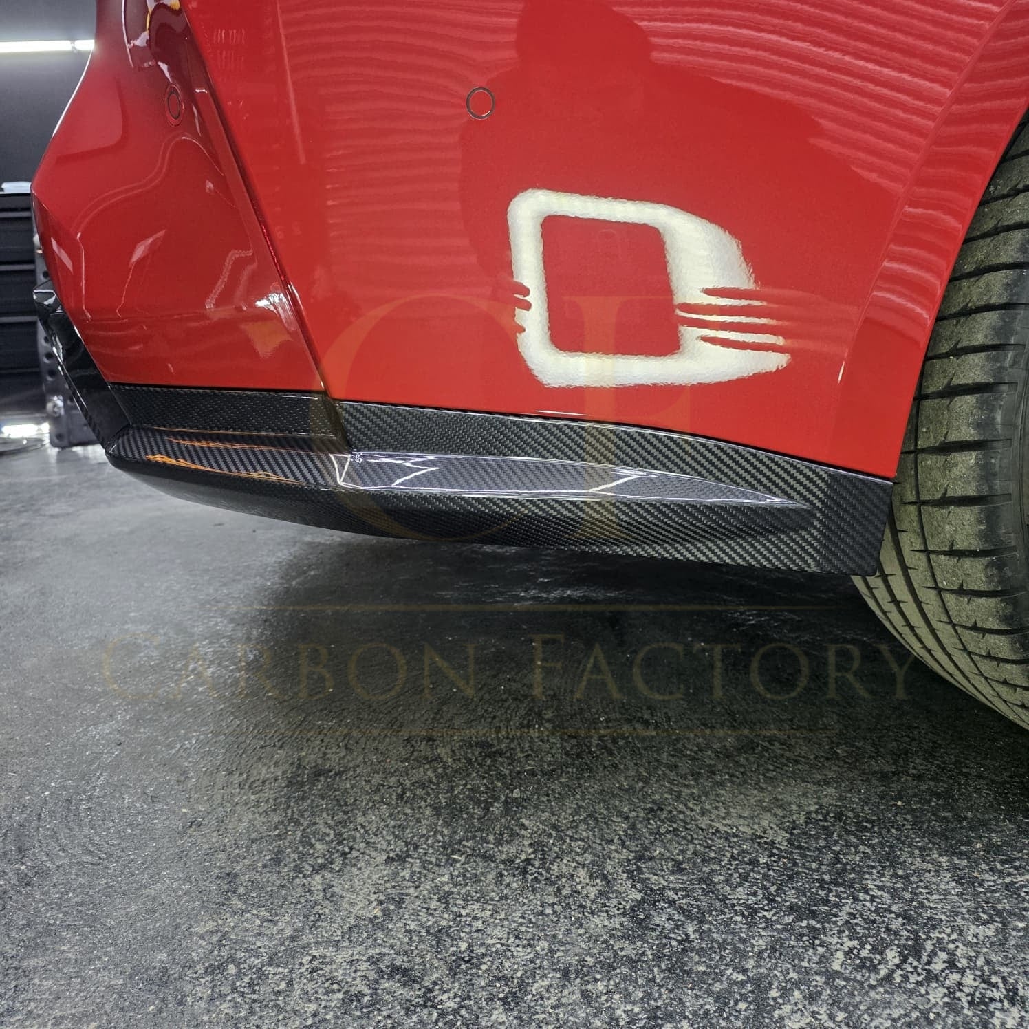 OEM Style Pre-Preg Carbon Fibre Rear Bumper Spats for BMW G82 G83 M4 21-Present - Carbon Factory