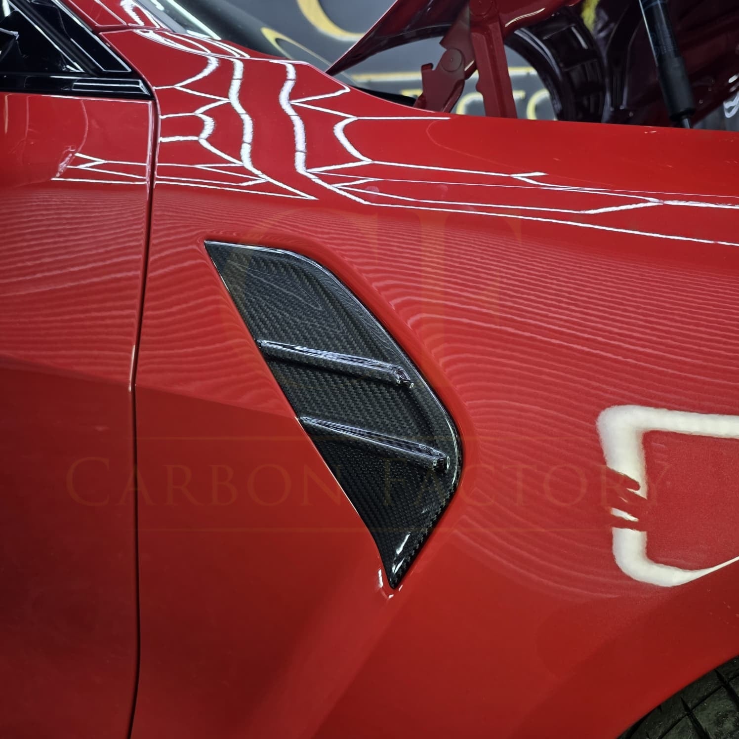 Pre-Preg Carbon Fibre Replacement Side Fender Trim for BMW G82 G83 M4 21-Present - Carbon Factory