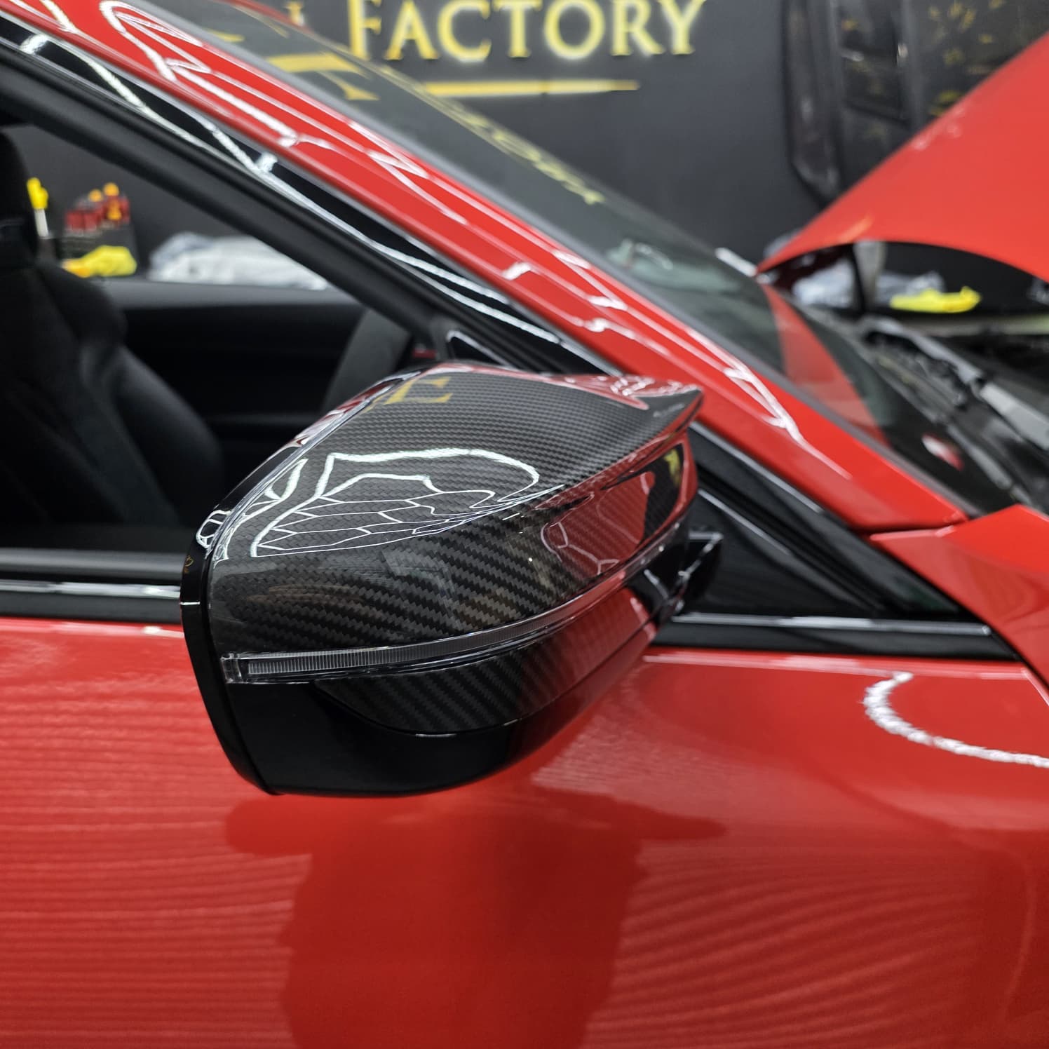 Pre-Preg Carbon Fibre Replacement Mirror Covers for BMW G87 M2 G80 M3 G82 G83 M4 20-Present - Carbon Factory
