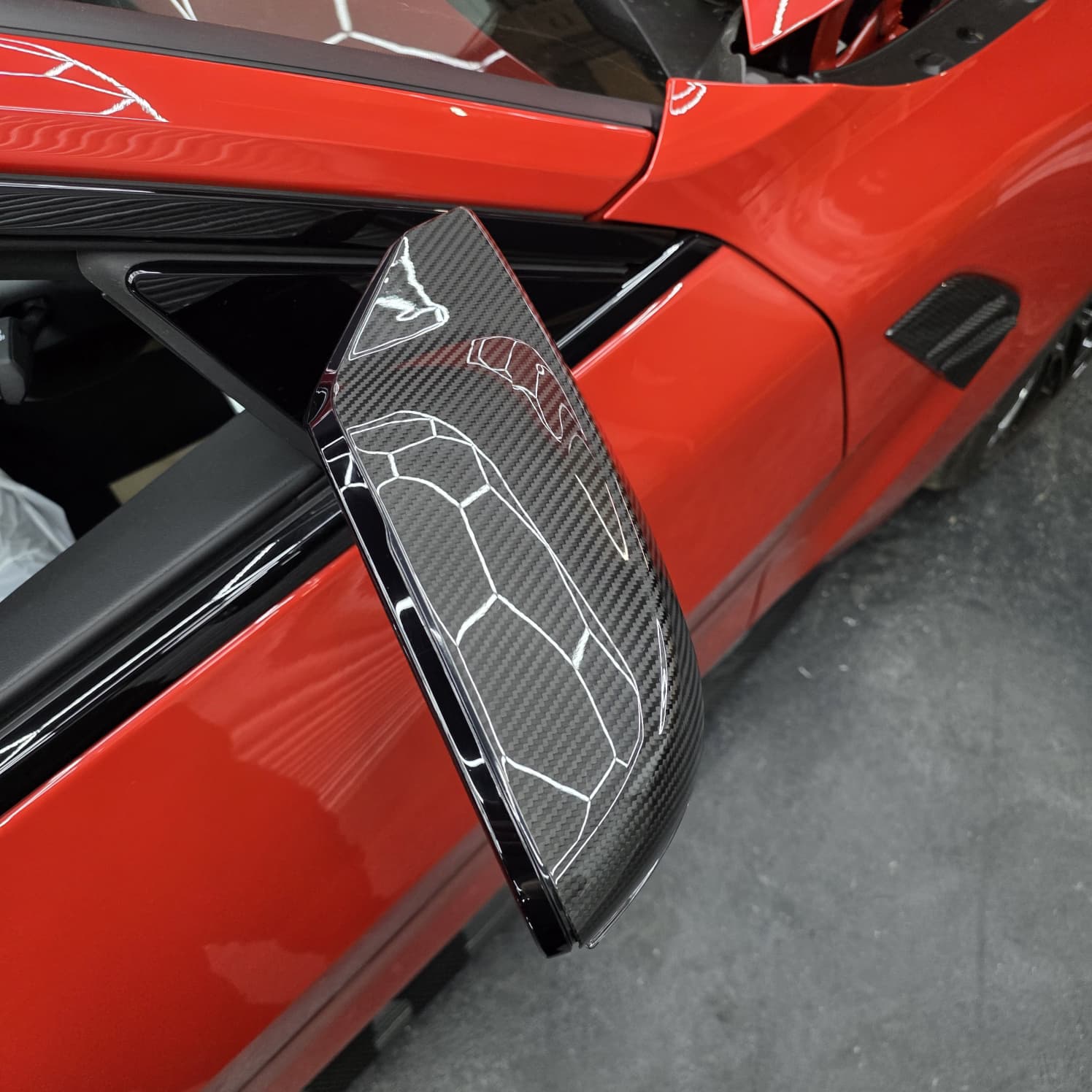 Pre-Preg Carbon Fibre Replacement Mirror Covers for BMW G87 M2 G80 M3 G82 G83 M4 20-Present - Carbon Factory