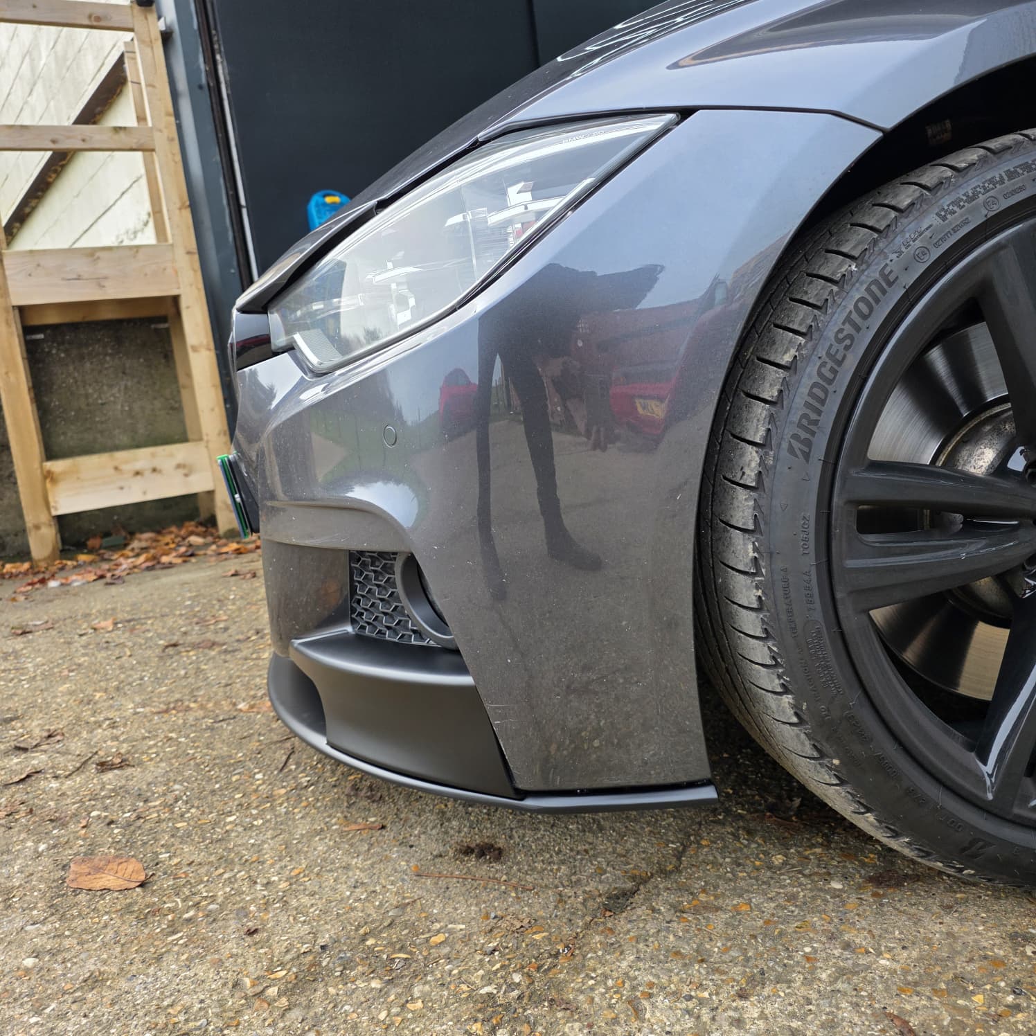 MP Style Matt Black Front Splitter for BMW F30 F31 3 Series M Sport 12-19 - Carbon Factory