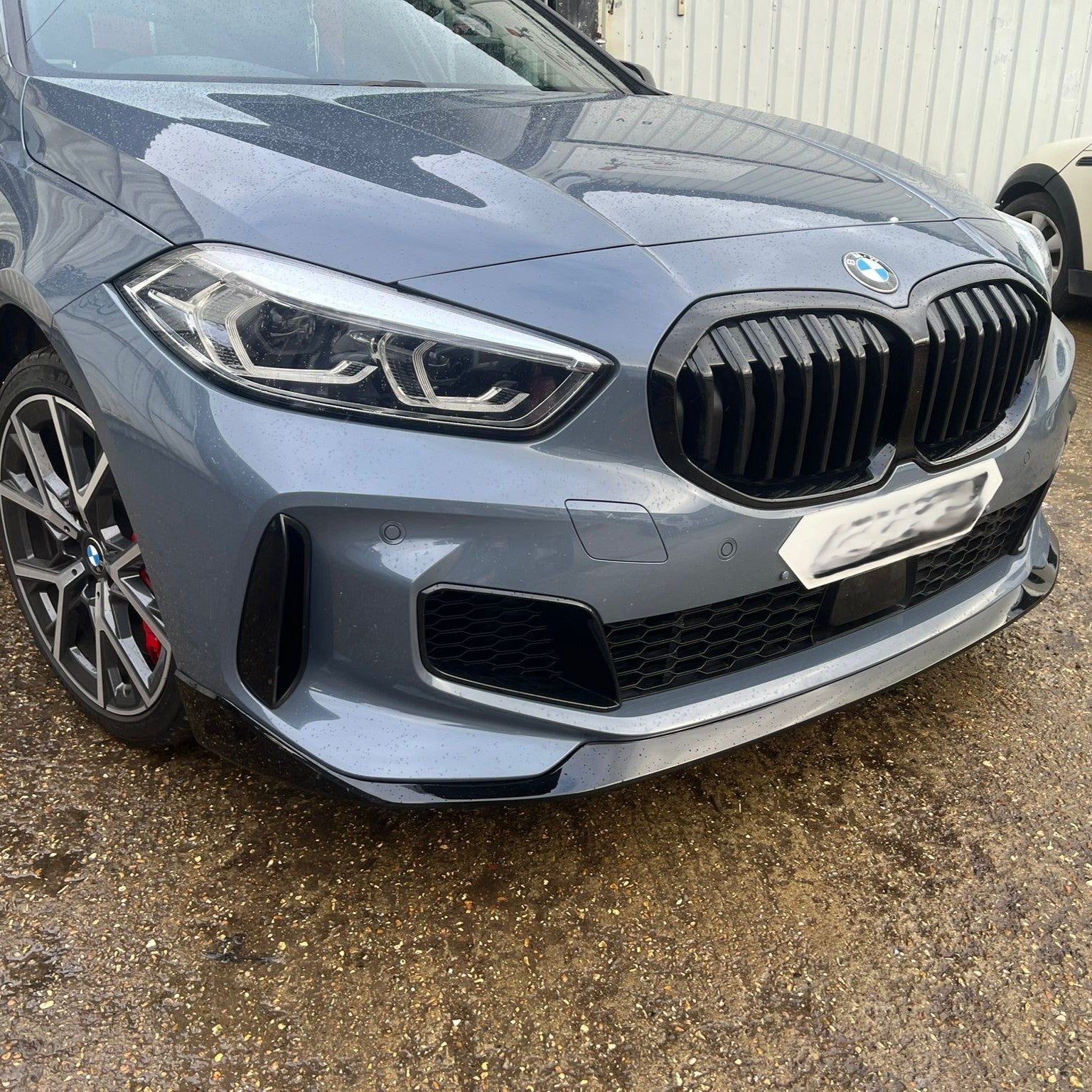 MP Style Gloss Black Front Splitter for BMW F40 1 Series 19-24 - Carbon Factory