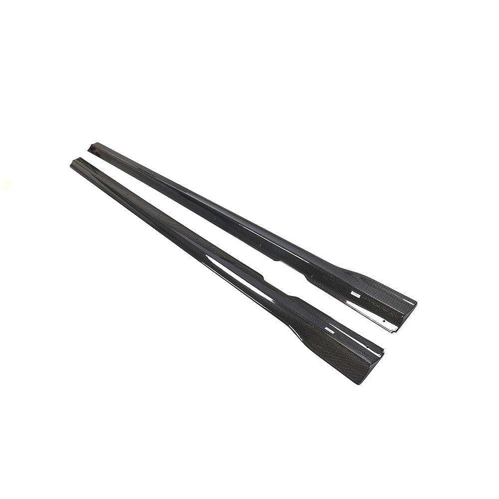V Style Carbon Fibre Side Skirts for Mercedes W213 E43 E63 AMG Saloon 16-20