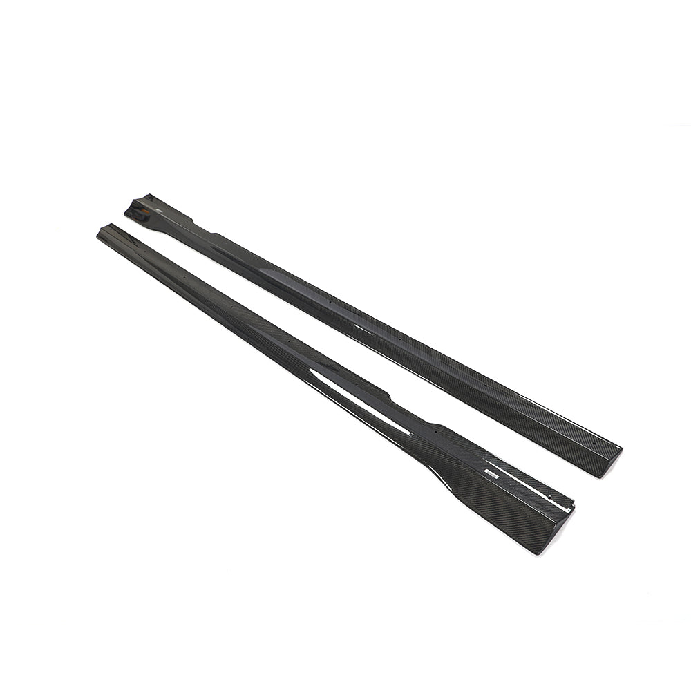 V Style Carbon Fibre Side Skirts for Mercedes W213 E43 E63 AMG Saloon 16-20
