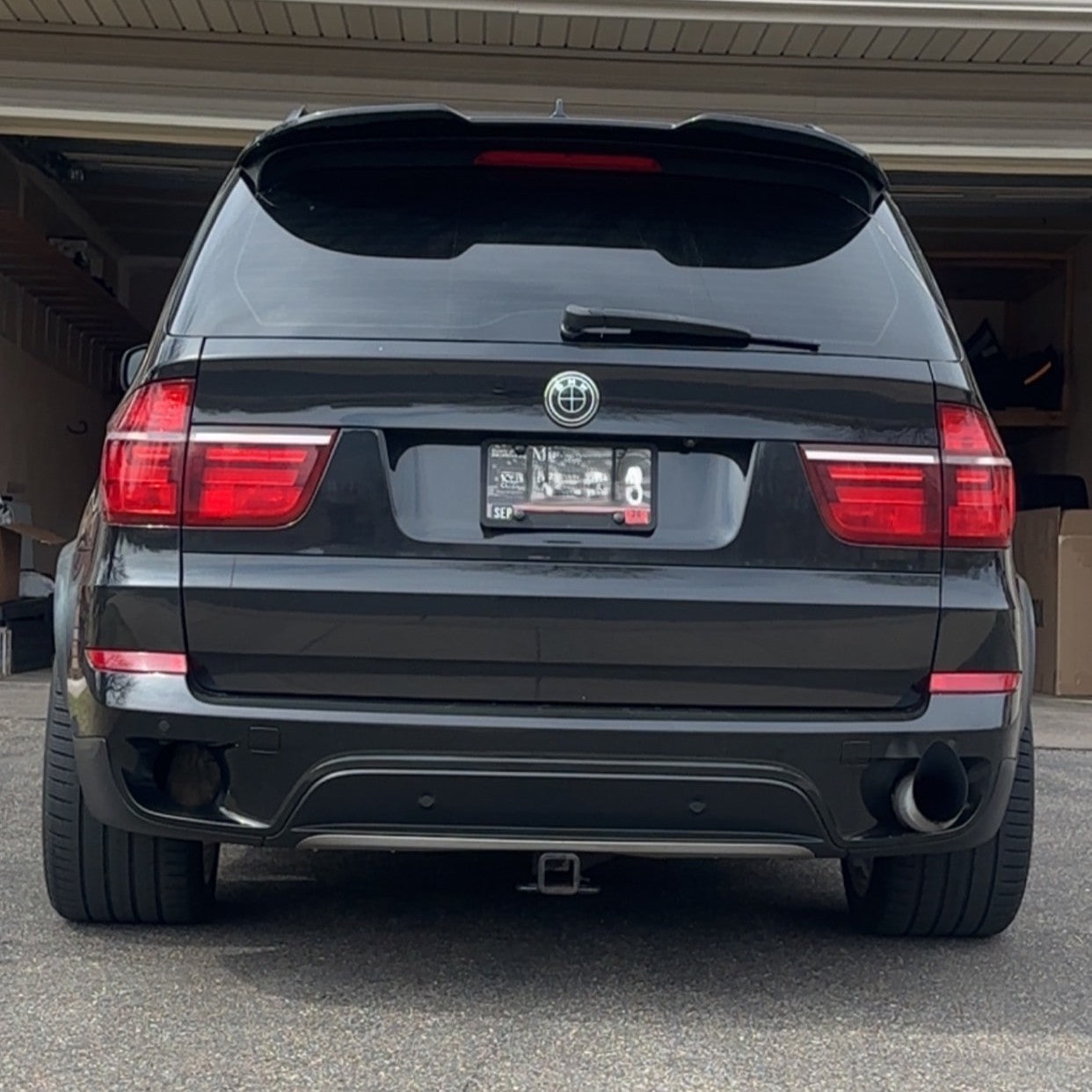 MP Style Gloss Black Roof Spoiler for BMW E70 X5 08-14 - Carbon Factory