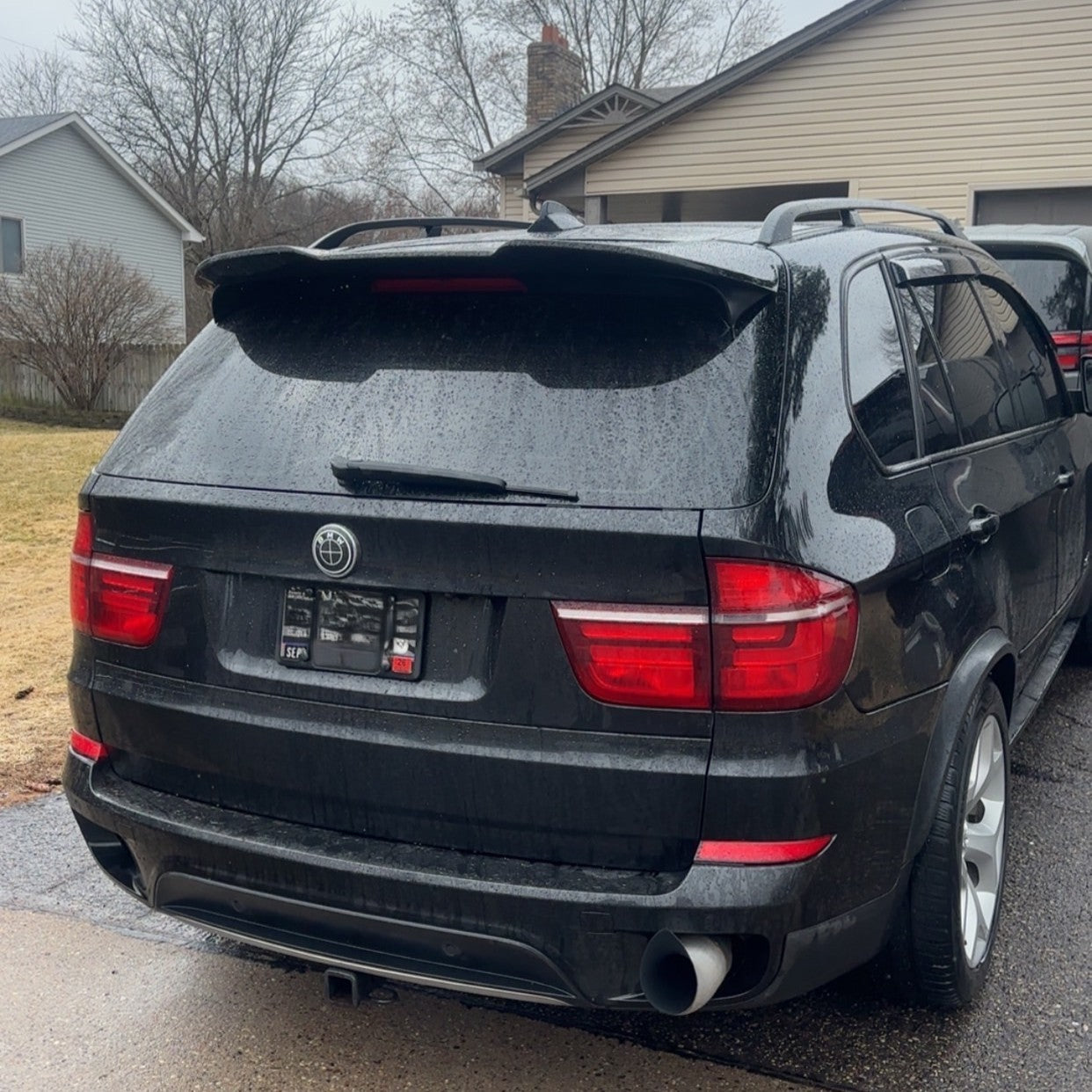 MP Style Gloss Black Roof Spoiler for BMW E70 X5 08-14 - Carbon Factory
