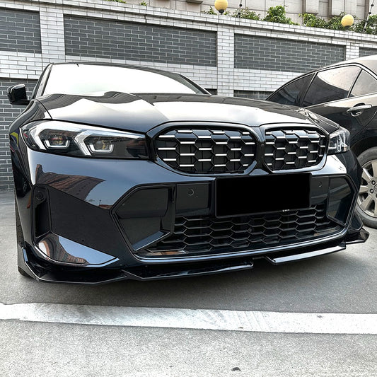 Carbon Factory MP Style Gloss Black Front Splitter for BMW 3 Series G20 G21 LCI 23-Present - Carbon Factory