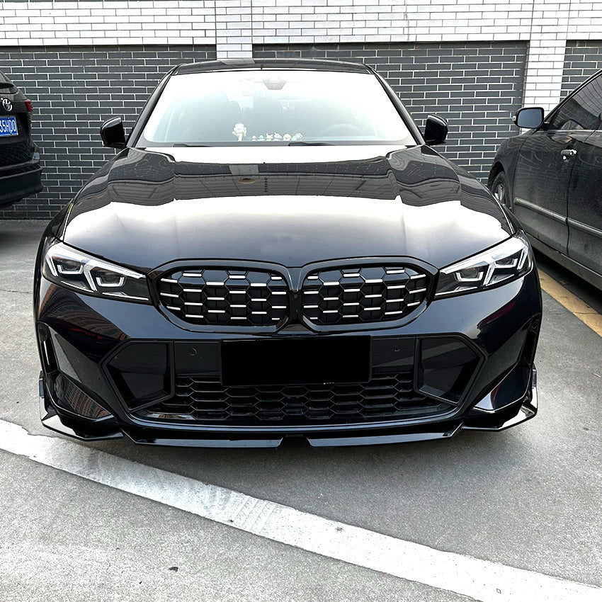 MP Style Gloss Black Front Splitter for BMW 3 Series G20 G21 LCI 23-Present - Carbon Factory