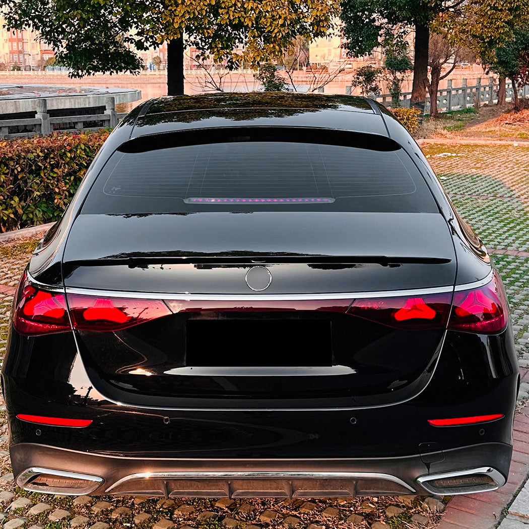 OEM Style Gloss Black Roof Spoiler for Mercedes Benz W214 E Class Saloon 24-Present - Carbon Factory