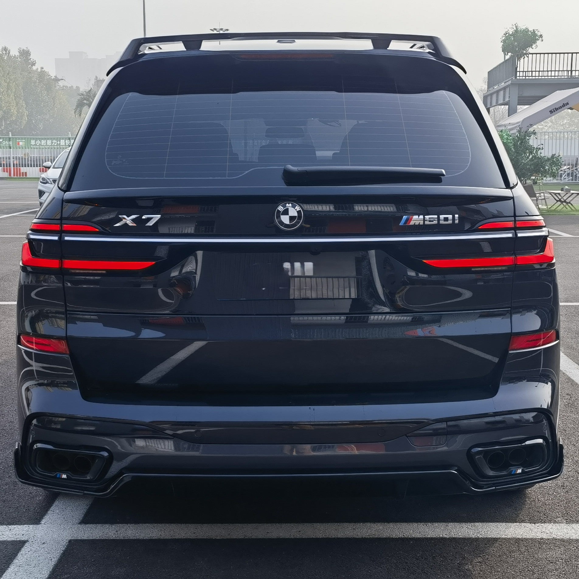 Gloss Black Body Kit Splitter Diffuser Side Skirts Spoiler for BMW G07 LCI X7 23-Present