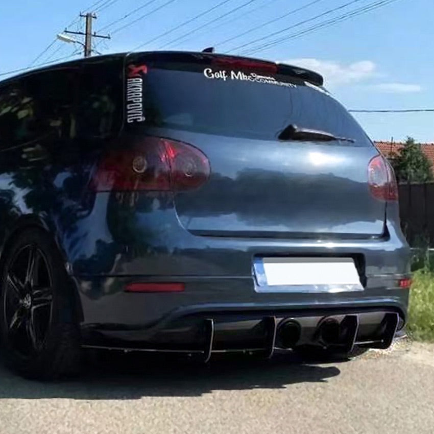 Gloss Black Rear Diffuser for VW Golf MK5 GTI R32 03-08