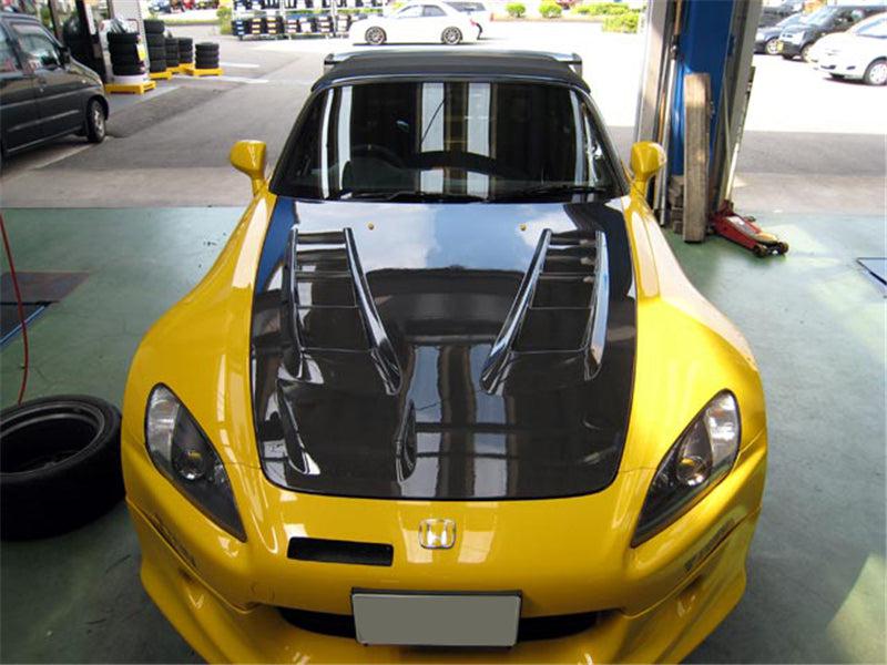J Style Carbon Fibre Bonnet for Honda S2000 99-09-Carbon Factory