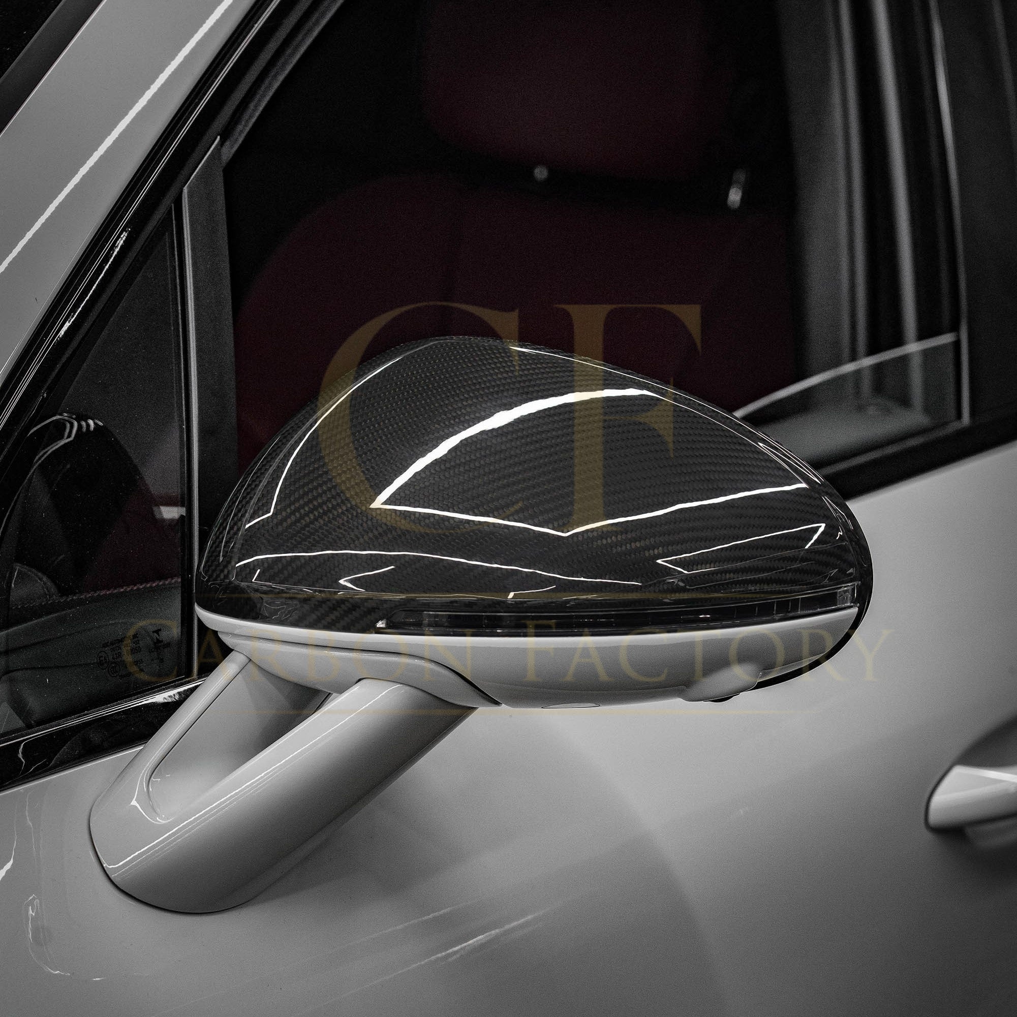Pre-Preg Carbon Fibre Mirror Covers for Porsche Macan 14-26 - Carbon Factory