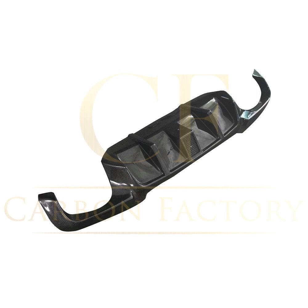LED Style Carbon Fibre Rear Diffuser for BMW F10 5 Series 10-17 - Carbon Factory