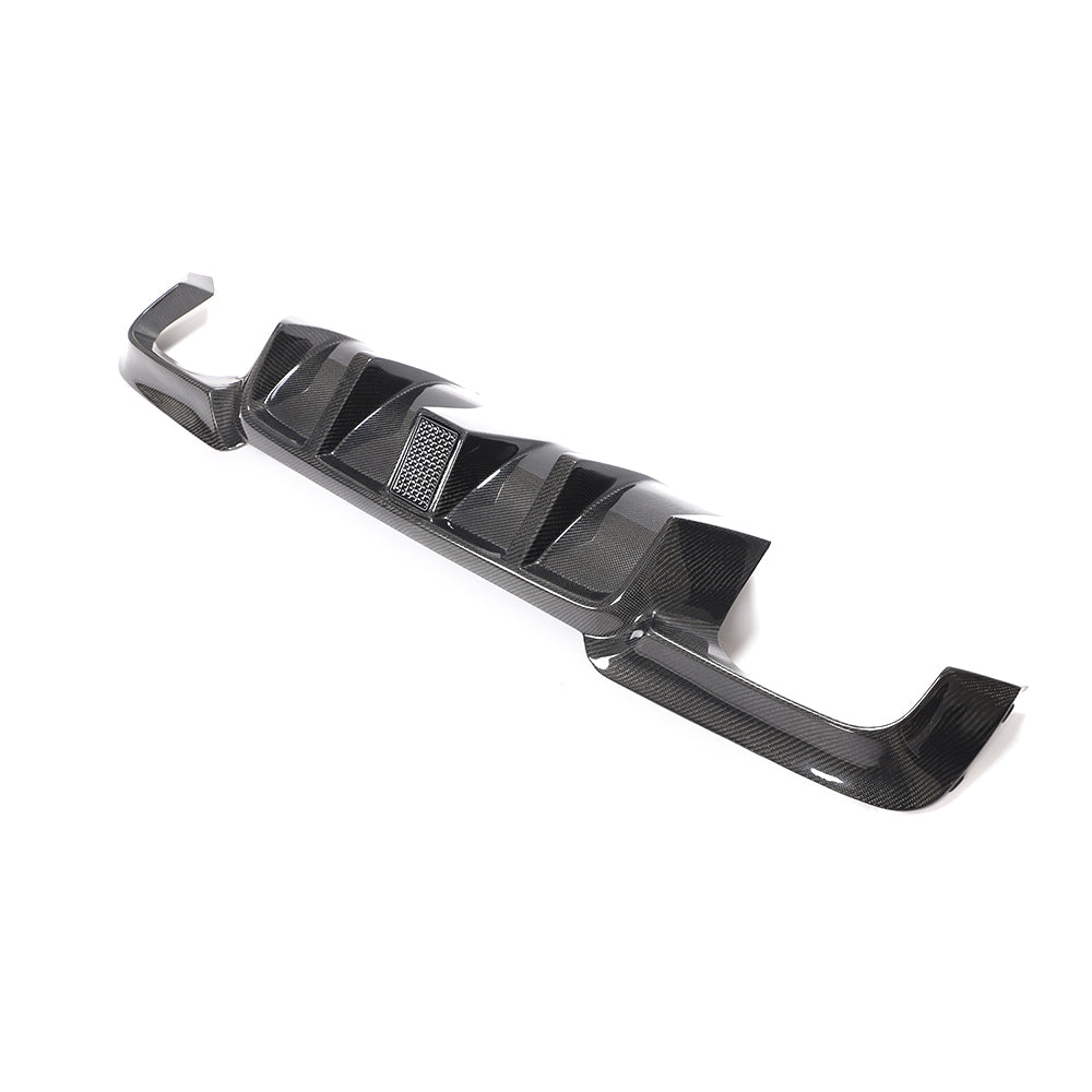 LED Style Carbon Fibre Rear Diffuser for BMW F10 5 Series 10-17-Carbon Factory