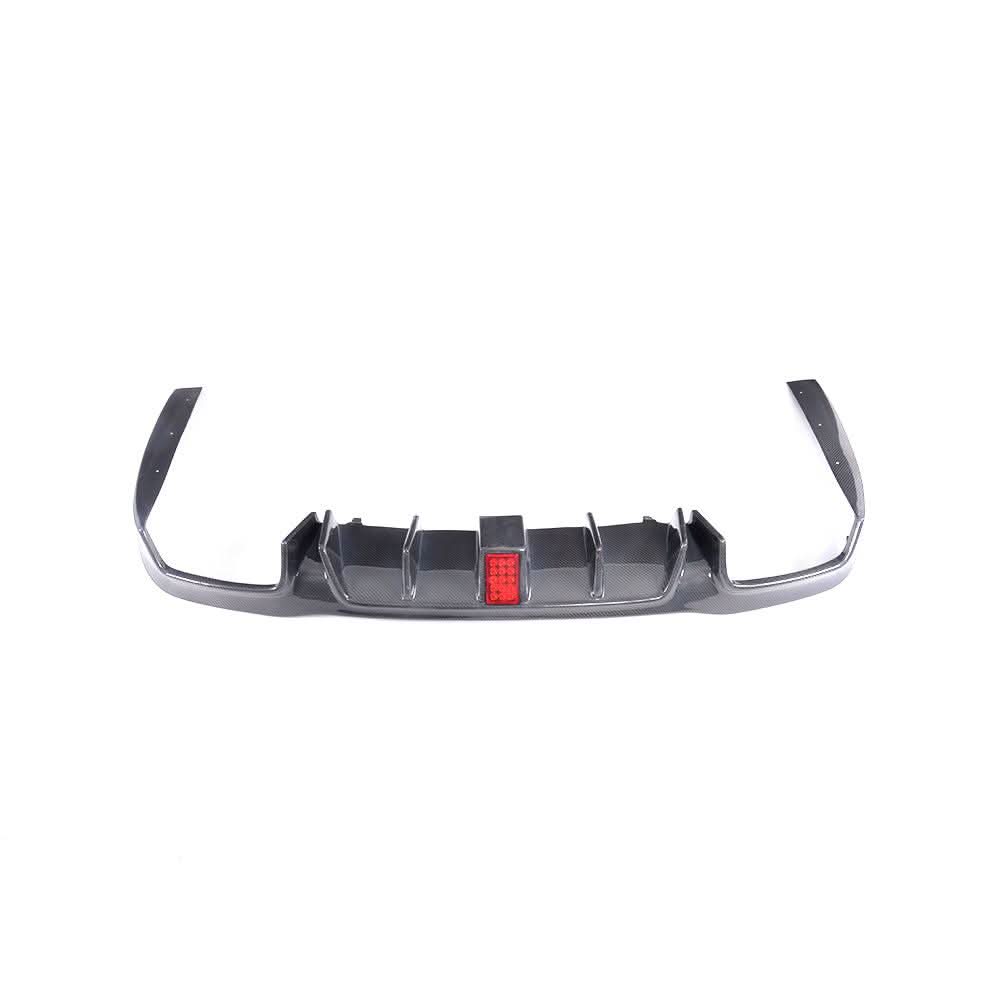LED Style Carbon Fibre Rear Diffuser for Mercedes W213 E Class Saloon 16-18 - Carbon Factory
