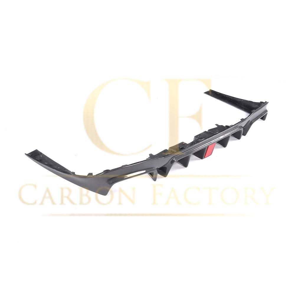 LED Style Carbon Fibre Rear Diffuser for Mercedes W213 E Class Saloon 16-18 - Carbon Factory
