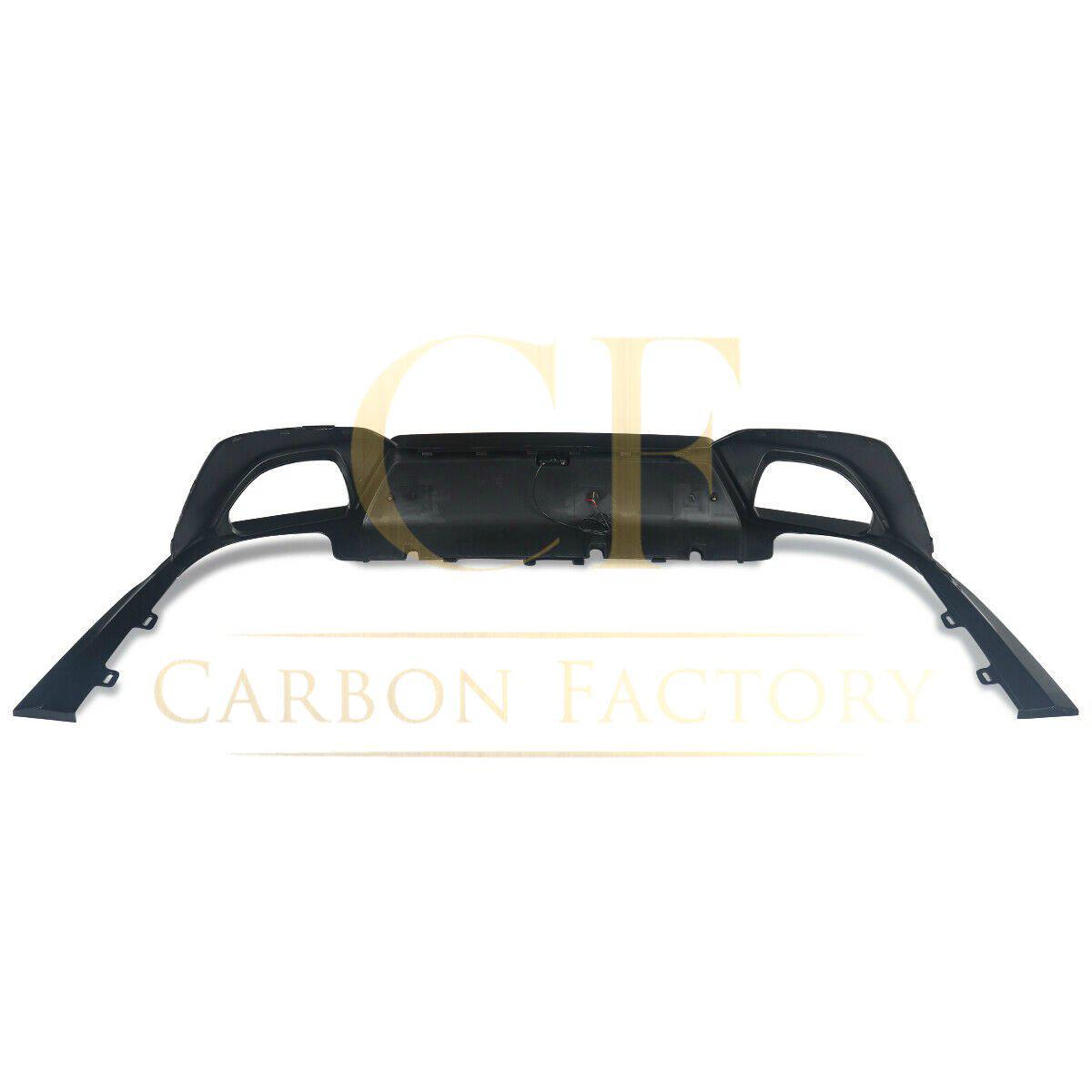 LED Style Gloss Black Rear Diffuser Quad Exhaust for BMW 3 Series G20 G21 Pre-LCI 19-22-Carbon Factory