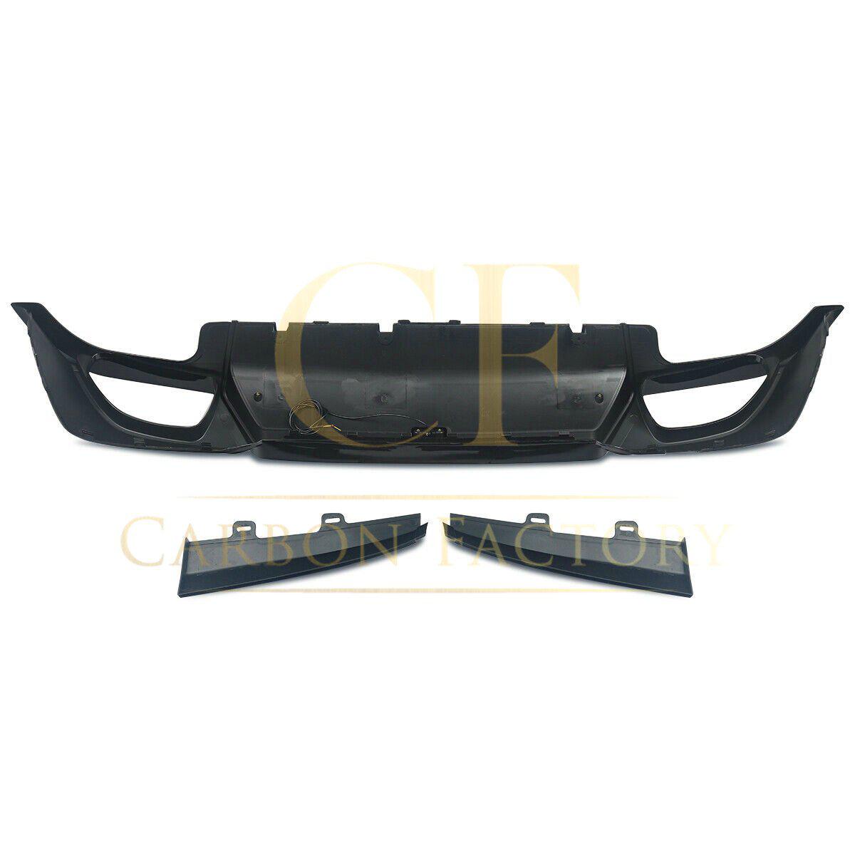 LED Style Gloss Black Rear Diffuser Quad Exhaust for BMW 3 Series G20 G21 Pre-LCI 19-22-Carbon Factory