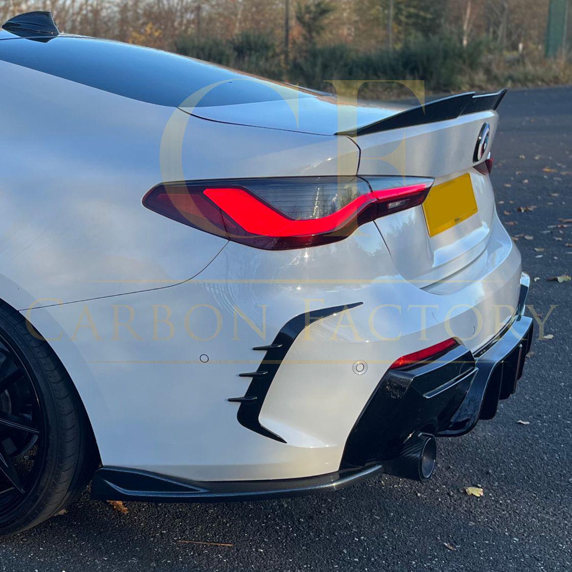 LED Style Gloss Black Rear Diffuser for BMW 4 Series G22 G23 20-Present-Carbon Factory