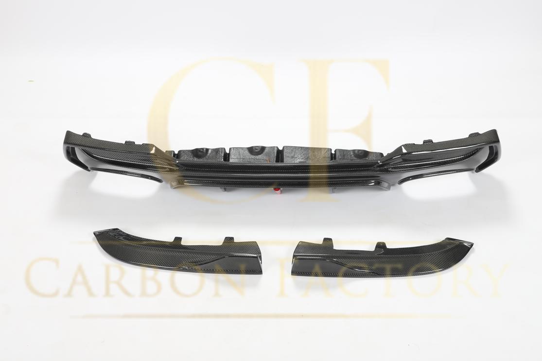 LED Style Pre-Preg Carbon Fibre Rear Diffuser for BMW 4 Series G22 G23 20-Present-Carbon Factory
