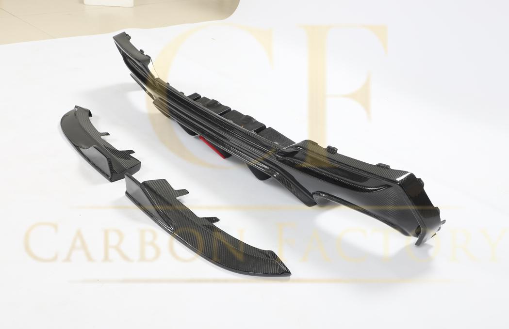LED Style Pre-Preg Carbon Fibre Rear Diffuser for BMW 4 Series G22 G23 20-Present-Carbon Factory