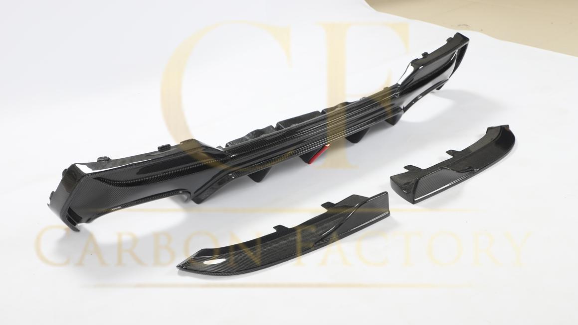 LED Style Pre-Preg Carbon Fibre Rear Diffuser for BMW 4 Series G22 G23 20-Present-Carbon Factory
