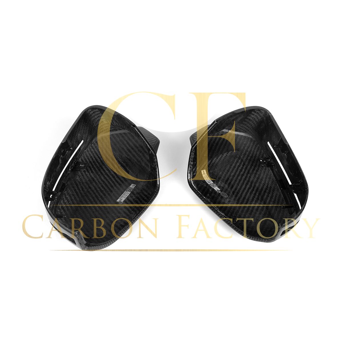 M5 Style Pre-Preg Carbon Fibre Replacement Mirror Covers for BMW G60 5 Series LHD 23-Present-Carbon Factory