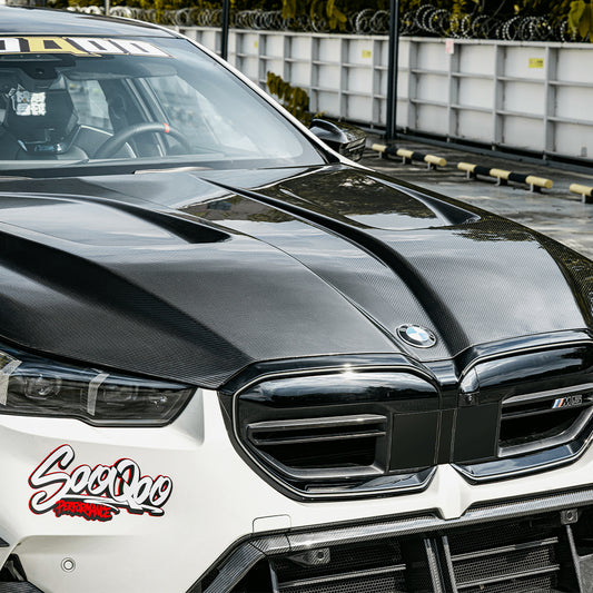 Carbon Factory SQ Style Pre-Preg Carbon Fibre Bonnet for BMW G90 G99 M5 & G60 5 Series 24-Present - Carbon Factory