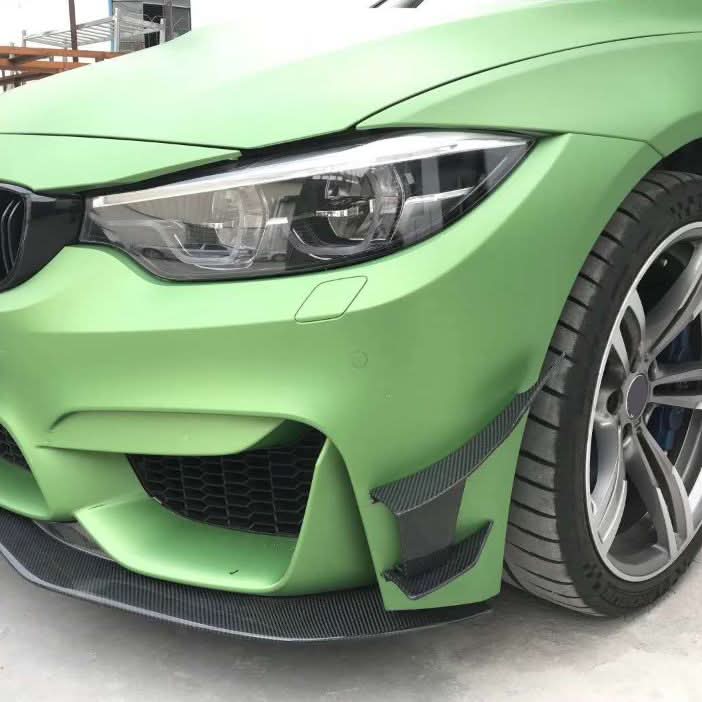 MAD Style Carbon Fibre Front Canards for BMW F80 M3 F82 F83 M4 14-20 - Carbon Factory