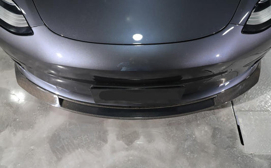 MAD Style Carbon Fibre Front Splitter for Tesla Model 3 16-23 - Carbon Factory