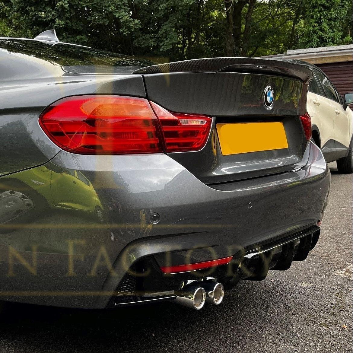 MP Style Carbon Fibre Boot Spoiler for BMW 4 Series F32 Coupe 14-20-Carbon Factory
