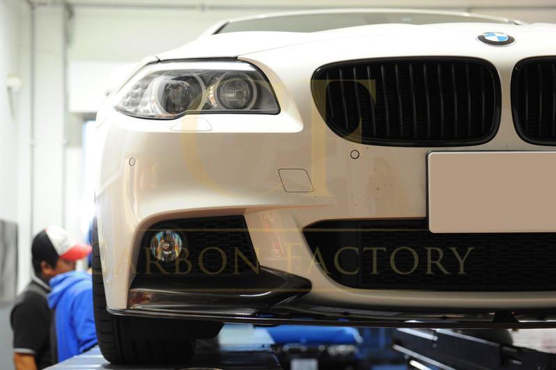 MP Style Carbon Fibre Front Splitter for BMW F10 5 Series 10-17-Carbon Factory