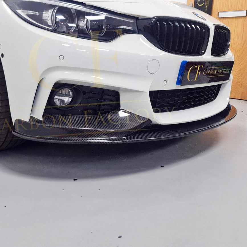 MP Style Carbon Fibre Front Splitter for BMW F32 F33 F36 4 Series 14-20-Carbon Factory