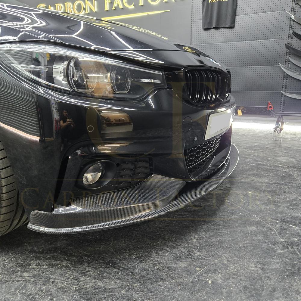 MP Style Carbon Fibre Front Splitter for BMW F32 F33 F36 4 Series 14-20 - Carbon Factory