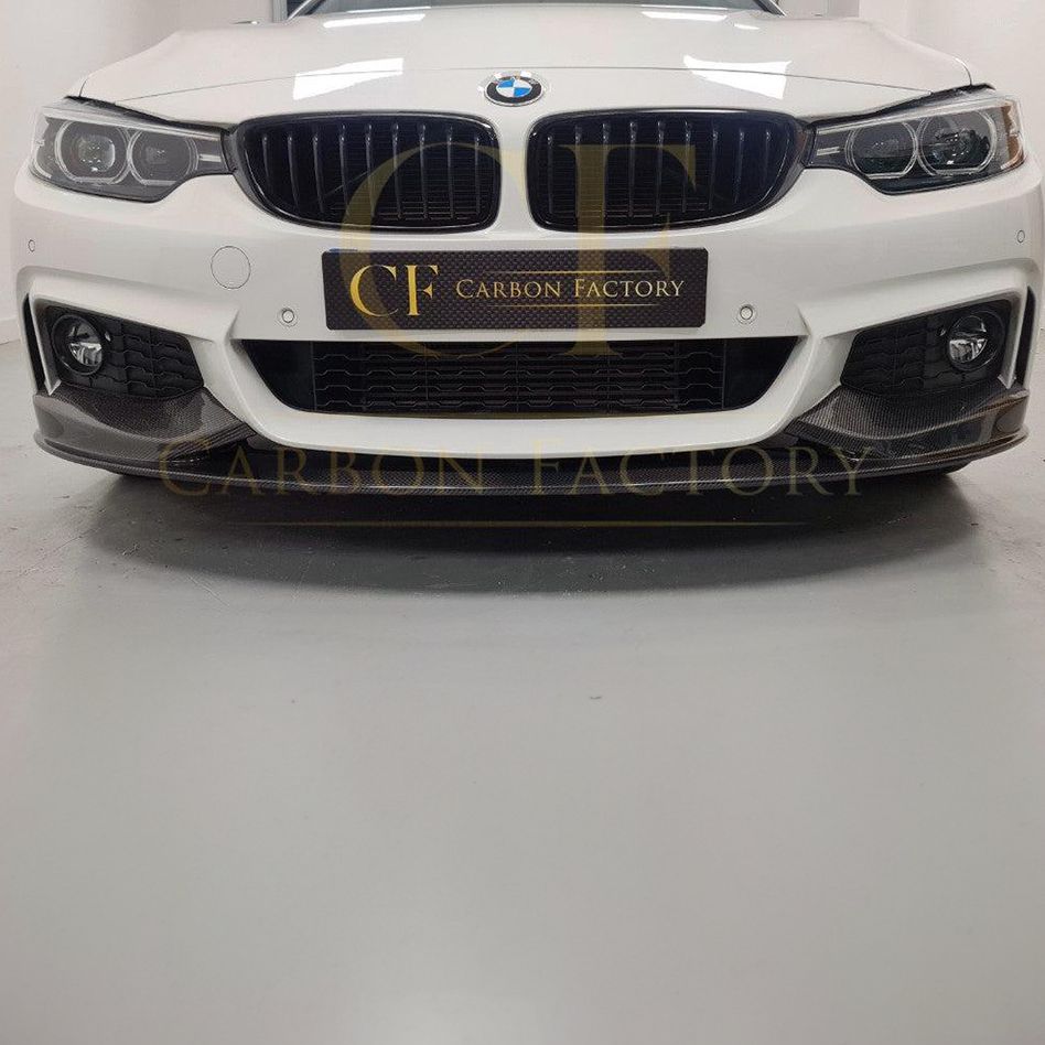MP Style Carbon Fibre Front Splitter for BMW F32 F33 F36 4 Series 14-20-Carbon Factory